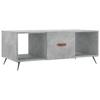 VidaXL Table basse gris béton 102x50x40 cm bois d'ingénierie 829272