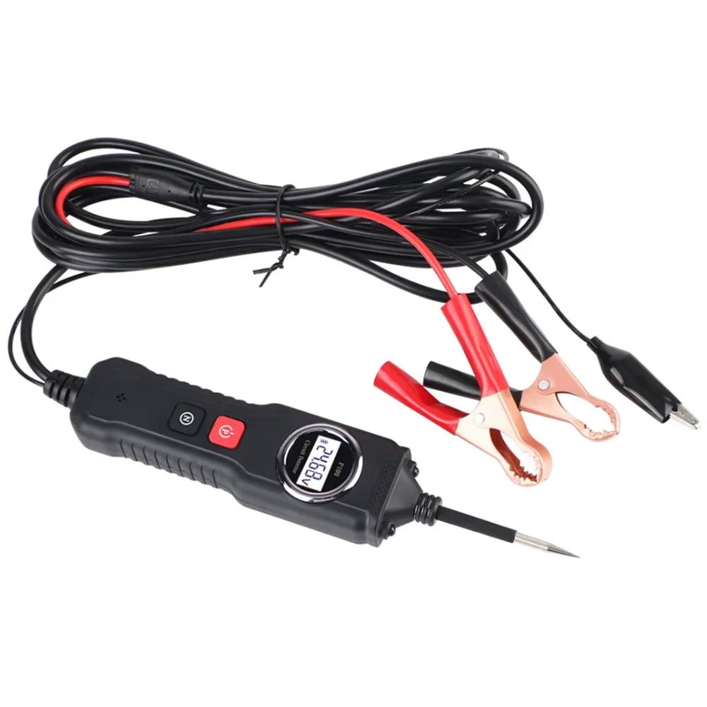 P100 Circuit Diagnostic Car Instrument 5V-40V Power Probe Kit Electrical System Tester LCD Display Resistance Voltage Tester