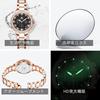 OLEVS Women's Ceramic Quartz Watch Elegant Waterproof Date Display Luminous Black