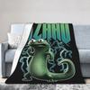 Hoppers Tom Lizard Cartoni Animati Retro Coperte in Flanella Moda Coperte Plaid per Letto Divano Divano 200x150cm Copriletto ,