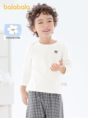 Balabala Kids' Long-Sleeve T-Shirt 2025: Spring & Autumn Style for Boys & Girls