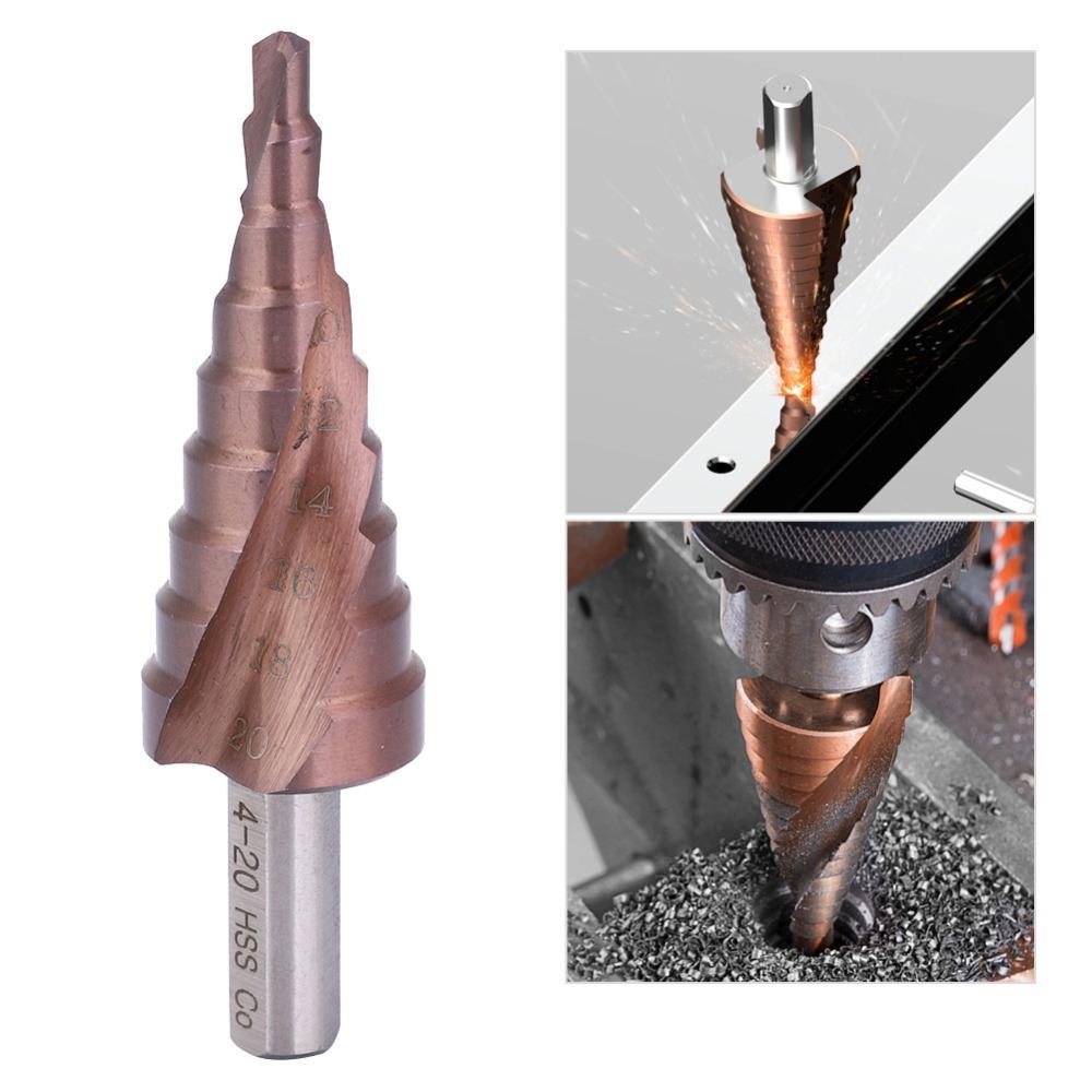 Triangular Shank Hole Opening Tool High Speed Steel M35 Hole Reamer Step Drill Bit Set Counterbore
