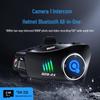 Q282X Motorcycle Bluetooth Helmet with 1080P HD Camera and Intercom System