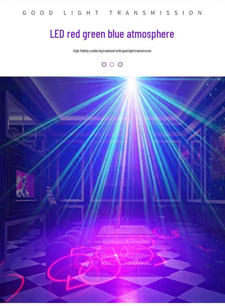 R50 Rechargeable Mini Laser Stage Light - Colorful Strobe for Parties and KTV Atmosphere