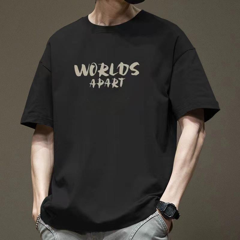 Versatile Short Sleeved T-shirt Men's Summer Trendy Brand Top Sweatshirt Casual T-shirts Tops