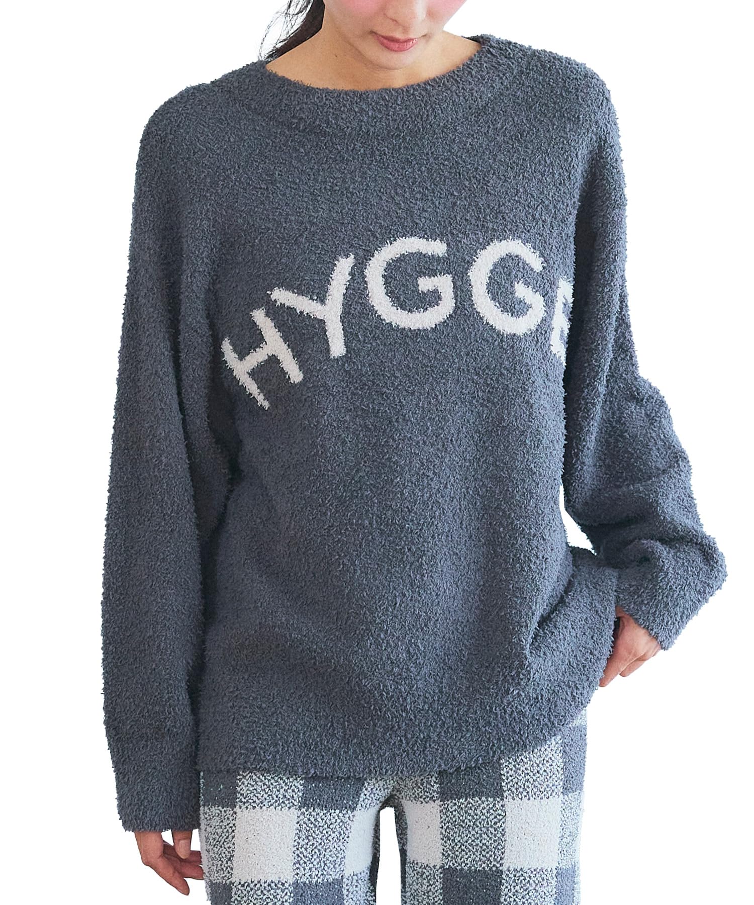 

Lafuku Marshmallow Knit Pullover with HYGGE Long Sleeve Fluffy and Available in 8 Pants Sold Size M Women s Logo, Pajamas, Warm, Colors, Separately,