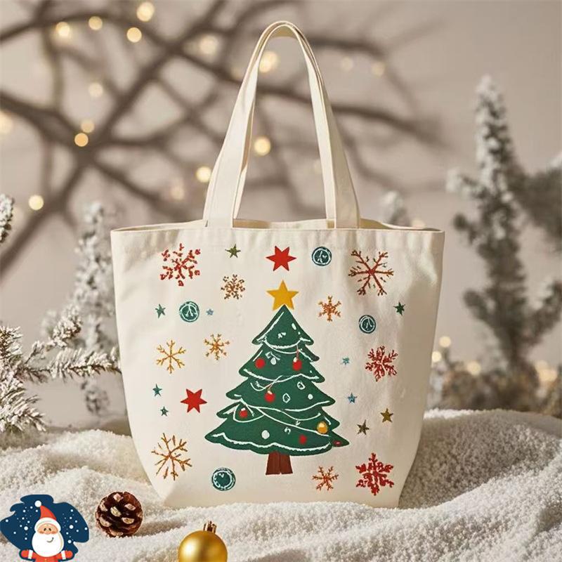 Weihnachtsmann Geschenk Heiligabend Apfel Vielseitige Handheld Segeltasche Geschenktasche