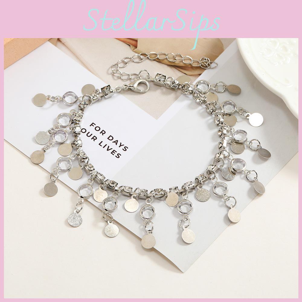 Women Beach Fashionable Tassel Foot Chain Accessories With Alloy Geometric