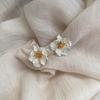 Light Luxury French Flower Stud Earrings for Women's New Niche High-end Sense, Unique Design Sense, Temperament, Ear Hole Earrings