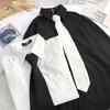 Shirt women's retro Hong Kong flavor design sense niche top spring and autumn new loose student shirt