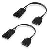 Cabo Adaptador de Ventoinha Corsair RGB EZDIY-FAB, Cabo de Conexão Série MLLLQLSPHD, Cabo Adaptador Corsair, Iluminação RGB Inteligente, Conecta a ARGB de 5V e 3 Pinos