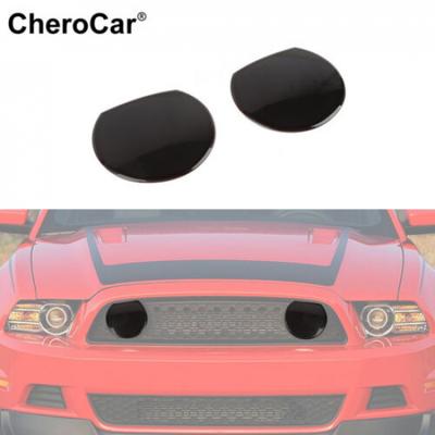 Smoked Black Front Grille Light Panel Decor Cover Trim For Ford Mustang 2010-14