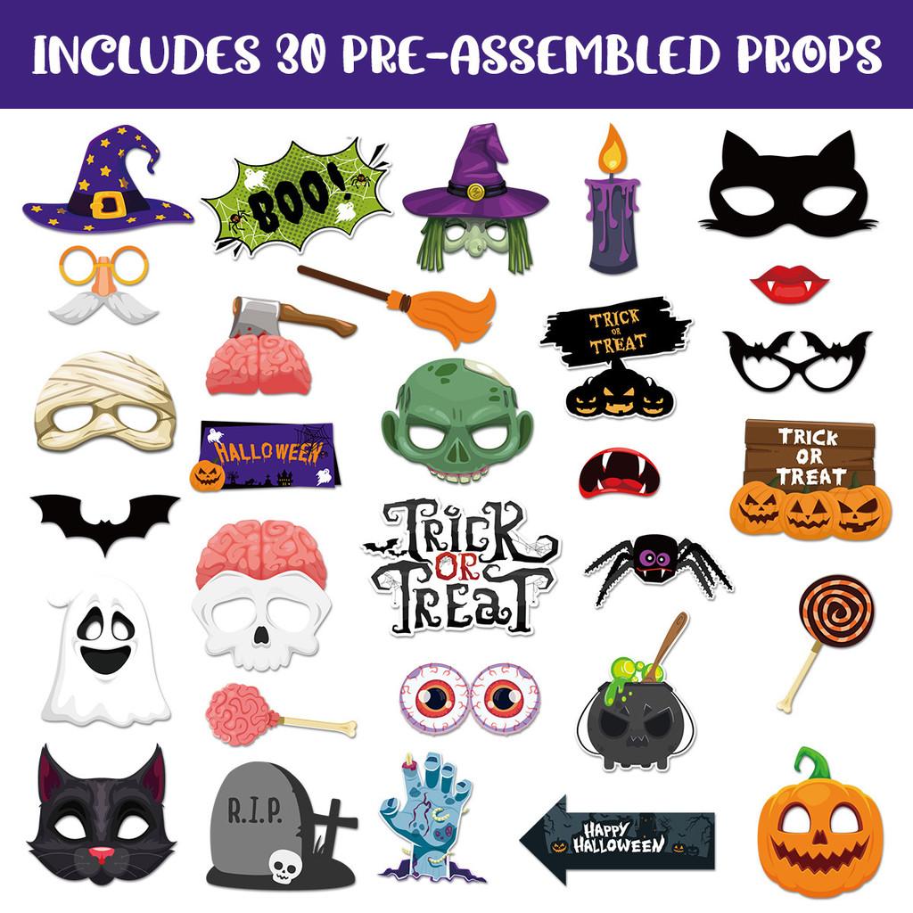 Halloween Ghost Themed Pumpkin Pattern Party Atmosphere Creation Photo Props