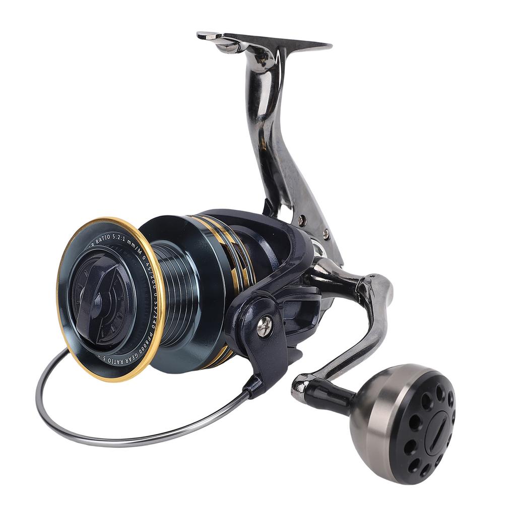 Spinning Fishing Reel All Metal Beveled Wire Cup Far Throw 15KG Braking Force PF8000