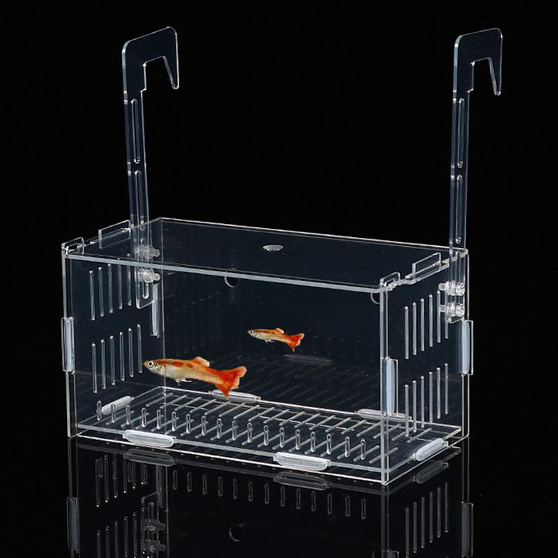 Fish Tank Small Fry Breeding Box Clear Acrylic Fish Breeding Isolation Box Hatchery Divider Spawning Hatching Room Fish Supplies
