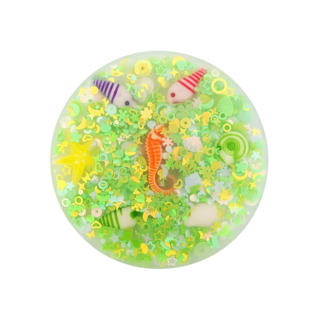 Sensory Stress Relief Toy with Sea Creature Design Soft Gel Beads Filled Round Shape Fidget Toy for Anxiety and Focus Improvement
