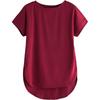 Fabricorn Women's Solid Regular Fit T-Shirt (GT01_UpDown4_P_Maroon