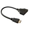 Hdmi Splitter Cable Male To Dual Hdmi 2 Female Y Splitter Adapter In Hdmi Hd Led