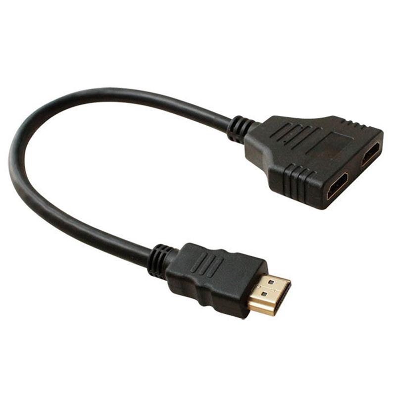 Hdmi Splitter Cable Male To Dual Hdmi 2 Female Y Splitter Adapter In Hdmi Hd Led