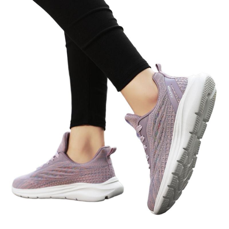 Mom shoes spring casual middle-aged women's shoes light and breathable elderly sports walking shoes non-slip elderly shoes women