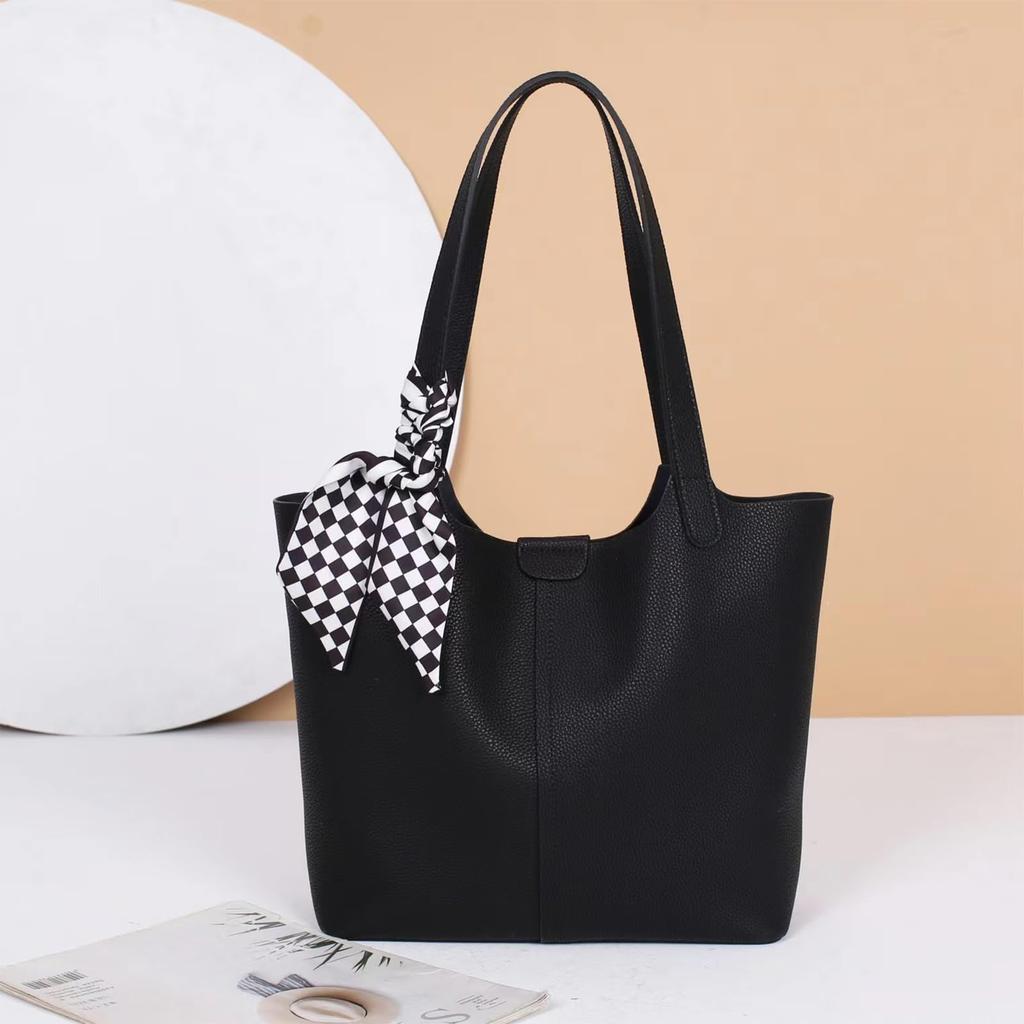Tote Commuter A4 Shoulder Genuine Ultra Inner Small Item Zipper Stylish Kyoei-Tech Women's Bag, Bag-in-Bag, Bag, Leather, Size, Handbag, Bag, Leather,