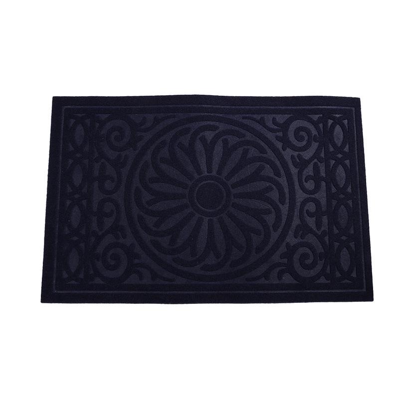 Non-slip Waterproof Semi-circular Floor Mat for Bathroom, Bedroom, and Entrance