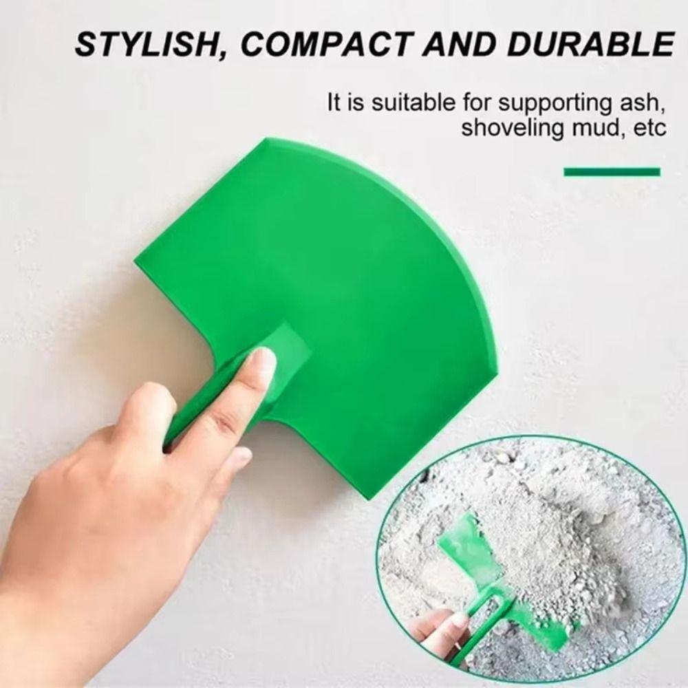 Arc Shovel Mud Pan Curved Bucket Scoop Plaster Loading Tool Ceiling Porcelain Tiles
