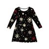 Girls' Princess Dress - Long Sleeve A-Line T-Shirt Dress Christmas Day