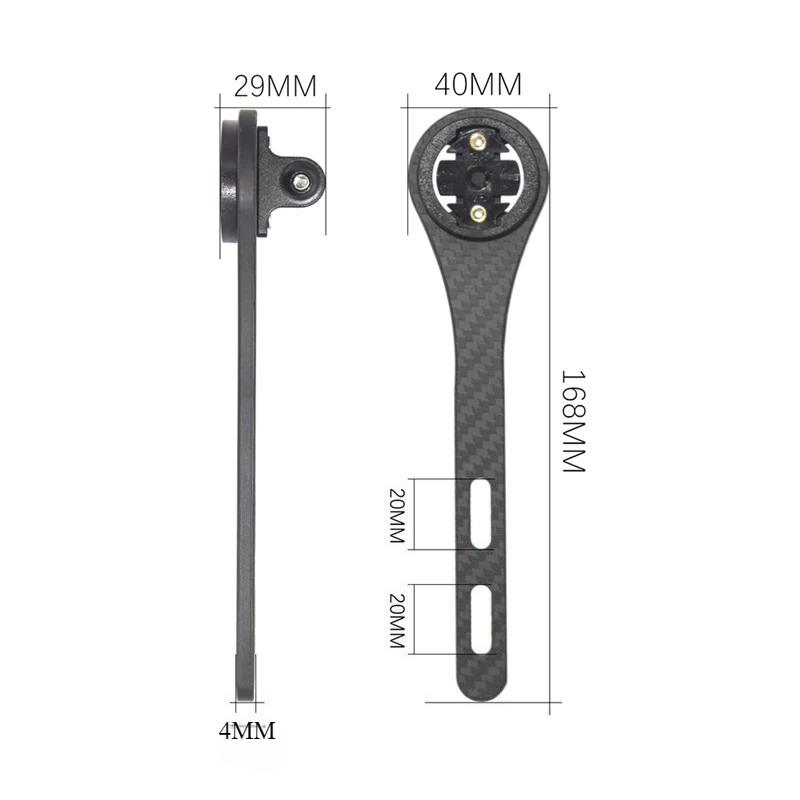 KOCEVLO Carbon Fiber Bicycle Road Bike Cycling MTB Computer Stopwatch Speedometer Mount Holder For Garmin Cateye Bryton Gopro