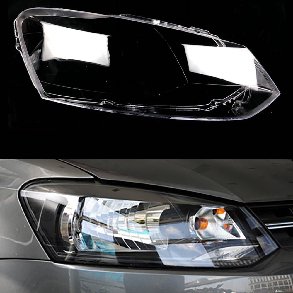 For Volkswagen VW Polo 2011 2012 2013 Car Accessories Headlight Lens Cover Headlamp Shell Lampshade Transparent Mask Plexiglass