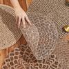 New Woven Dining Placemats Heat-resistant Round Insulation Mat Washable Boho Style Table Mat For Coffee Kitchen Dining Room
