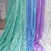Wide 130cm Mesh Micro Stretch Small Sequins Clothing Fabric for DIY Sewing Clothing Dress Wedding Dresses Party Tablecloth Cloth