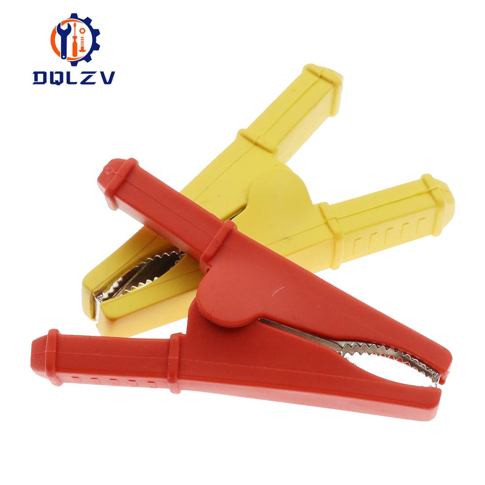 1PCS 75MM Insulated Crocodile Clip 50A Crocodile Clip Car Caravan Van Battery Test Lead Clips Alligator Clips