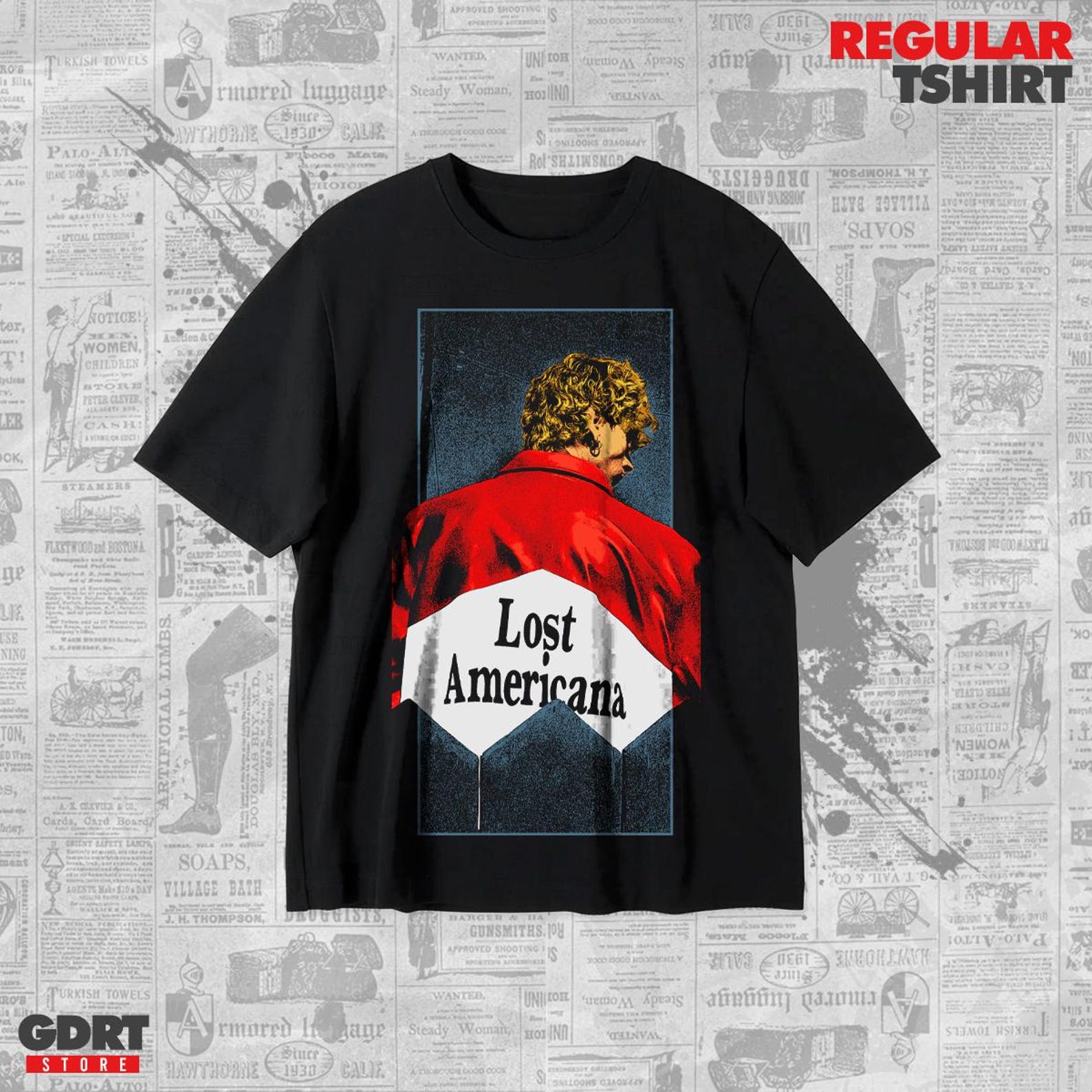Machine Gun Kelly T shirt - Lost Americana - Unisex Heavy Shirt L