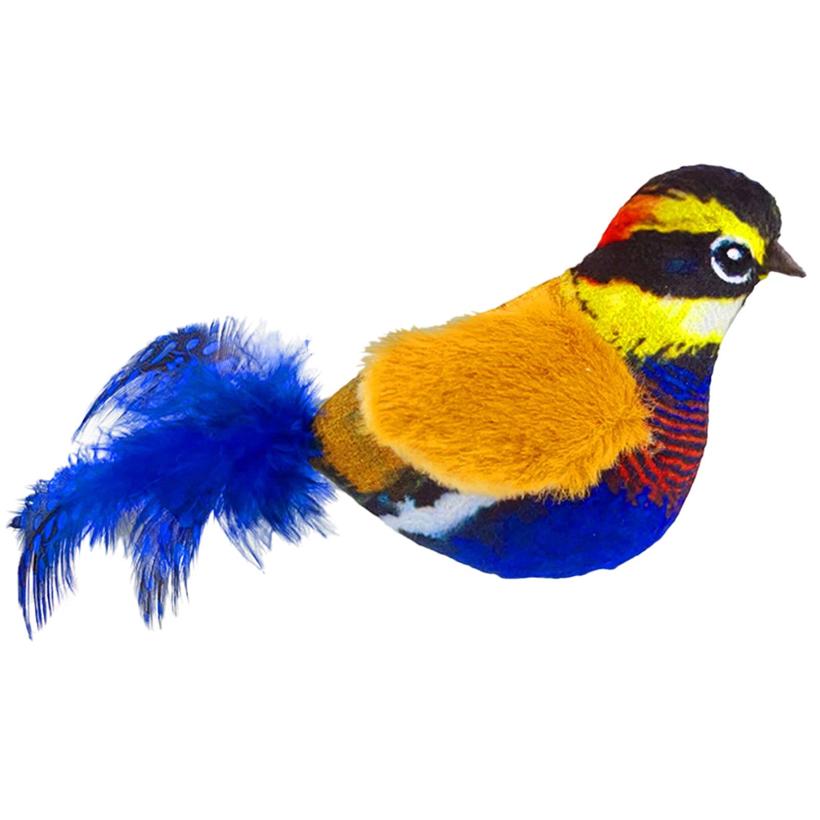 

Cat Interactive Toy Simulation Birds Shape Cat Toy Funny Teasing Cute Cat Toy Indoor Cute Toy with Realistic Bird Sounds