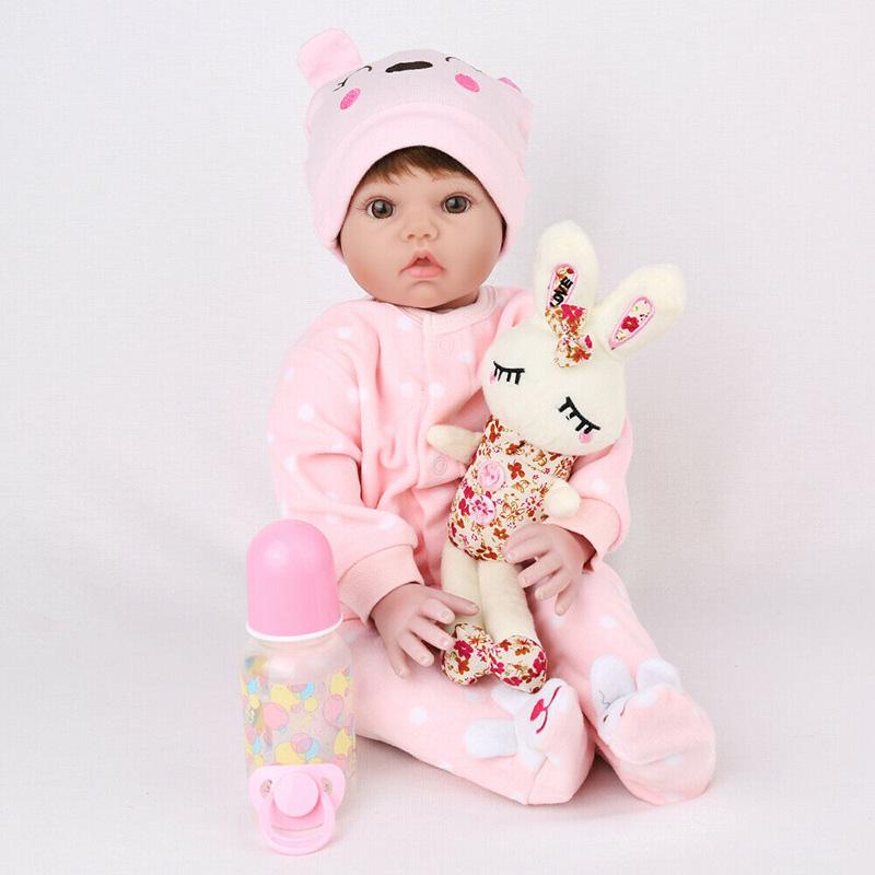 

Кукла Реборн 20 Младенец Реалистичный Винил Силикон Новорожденные Куклы Парик Подарок Игрушки Девочка