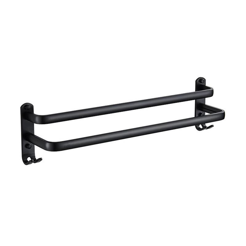 Wall-Mounted Space Aluminum Towel Rack & Shelf