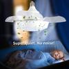 33W E27 Ceiling Fan Light Self-retracting Transparent Fan Blade with Remote Controls Lighting Dimmable 3000-6500k Quiet Fan Lamp