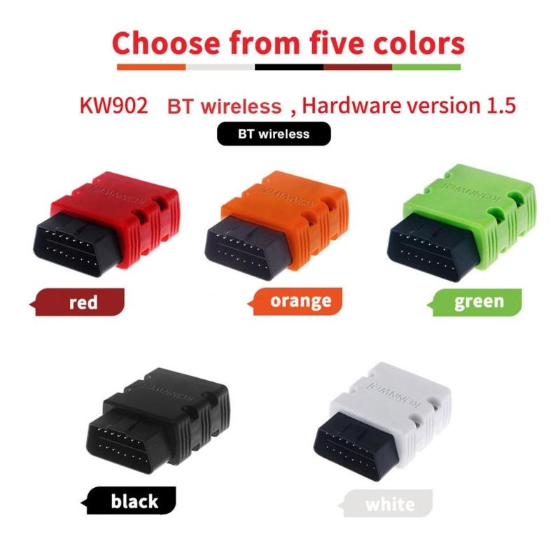 NUR für Android-Telefone, Drahtloser Bluetooth-kompatibler Diagnose-OBD2-Scanner Auto-Code-Lesegerät Scan-Tool ELM327