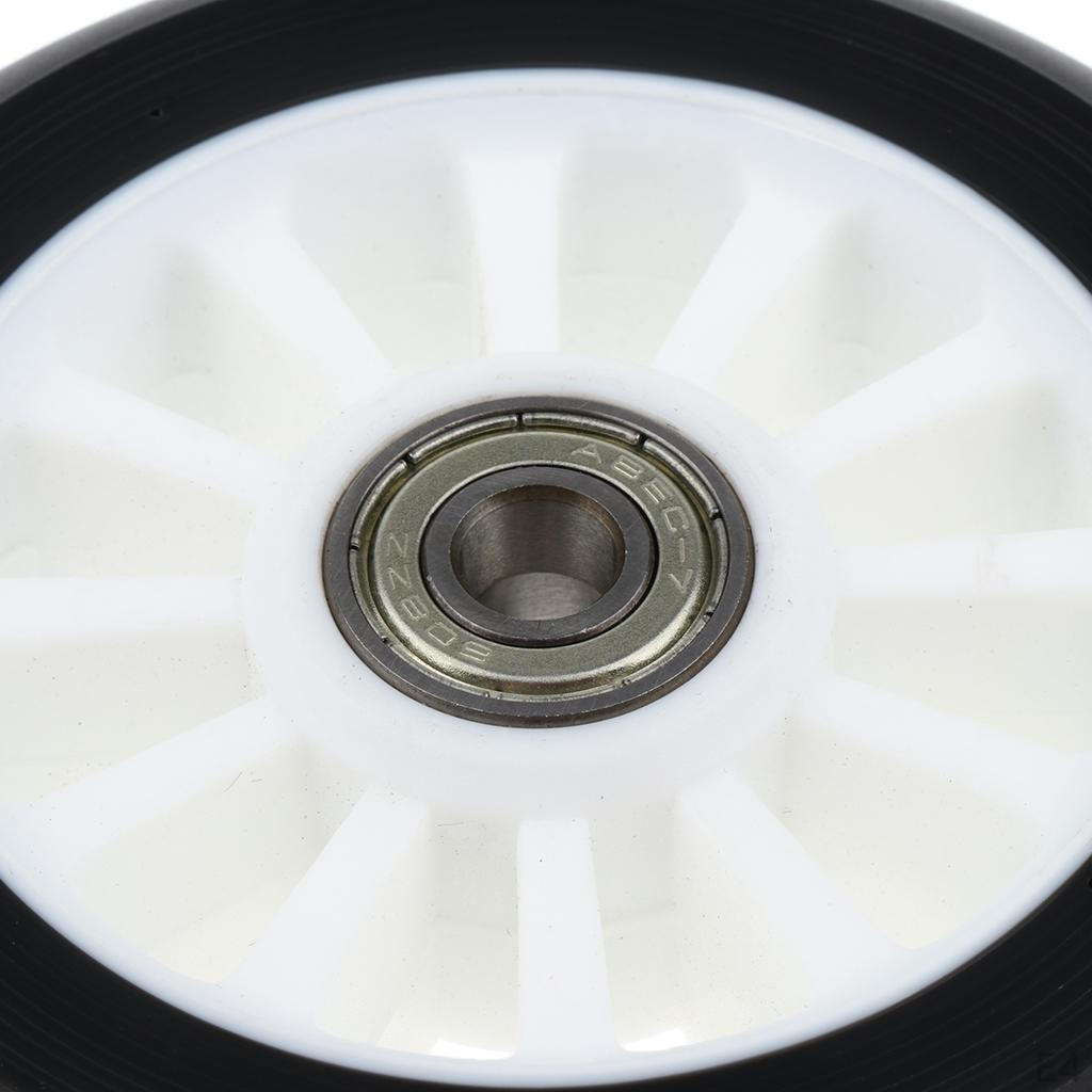 1 Pair 100mm PU Scooter Wheels for Outdoor Skating Kit