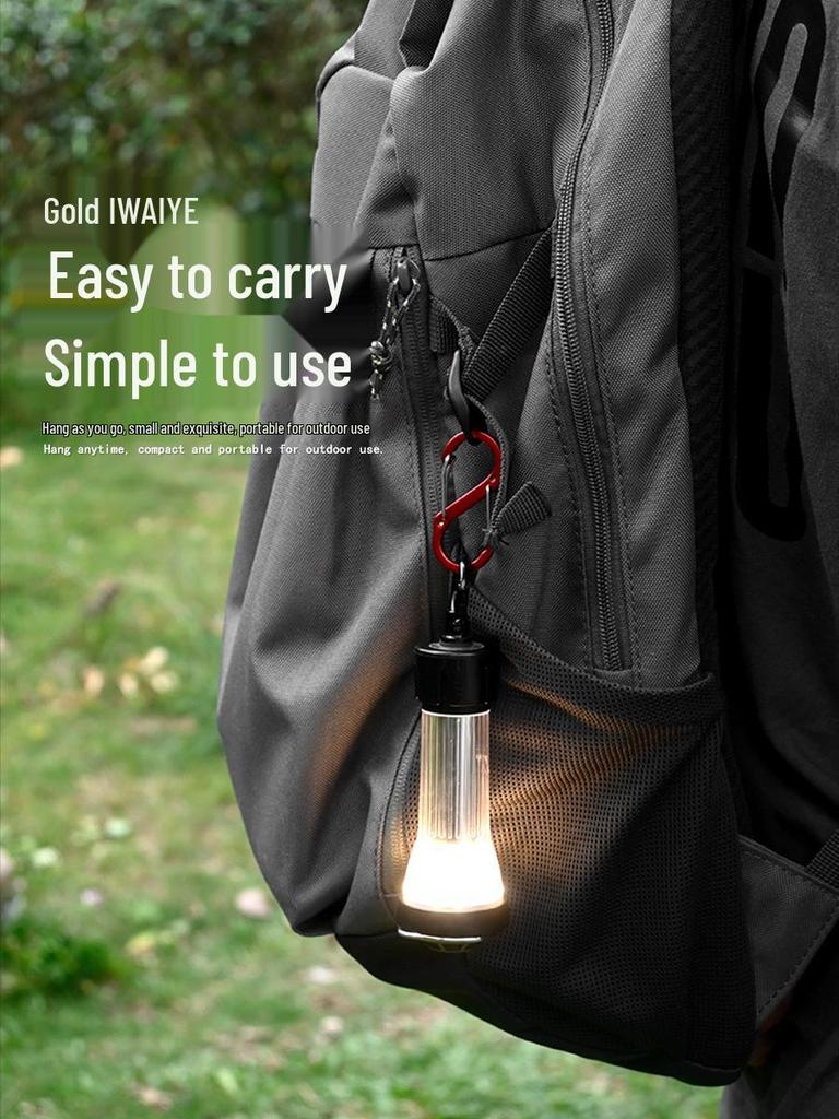 Multifunctional Aluminum Carabiner Keychain with S-Type Quick Release Buckle for Outdoor Use