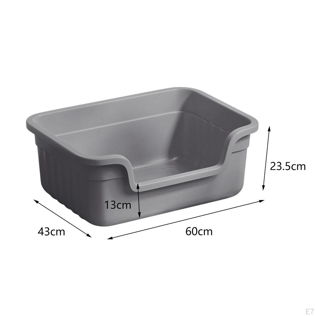 Cat Litter Box, Toilet Sand U Shape Lowered Front Bedpan, Easy To Clean for Small and Large