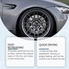 Car Tire Maintenance Cream Tire Maintenance Wheel Decontamination Brightening Rust Removal Tire Cleaner 100g*1, Sponge*1