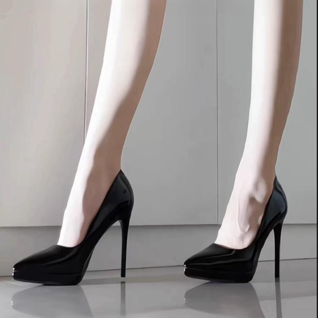 Fashion Shoes for Women Pointed Toe Office 8cm 10cm Thin Heeled Sexy Woman Pumps Spring Elegant Nude Shallow Mouth Dress Womens Shoes