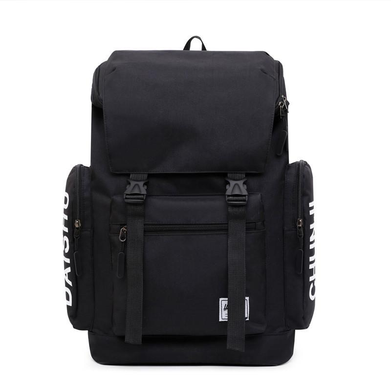 

Spacious Waterproof Outdoor Backpack Men Large Capacity Oxford Cloth Bag For School And Travel чёрный