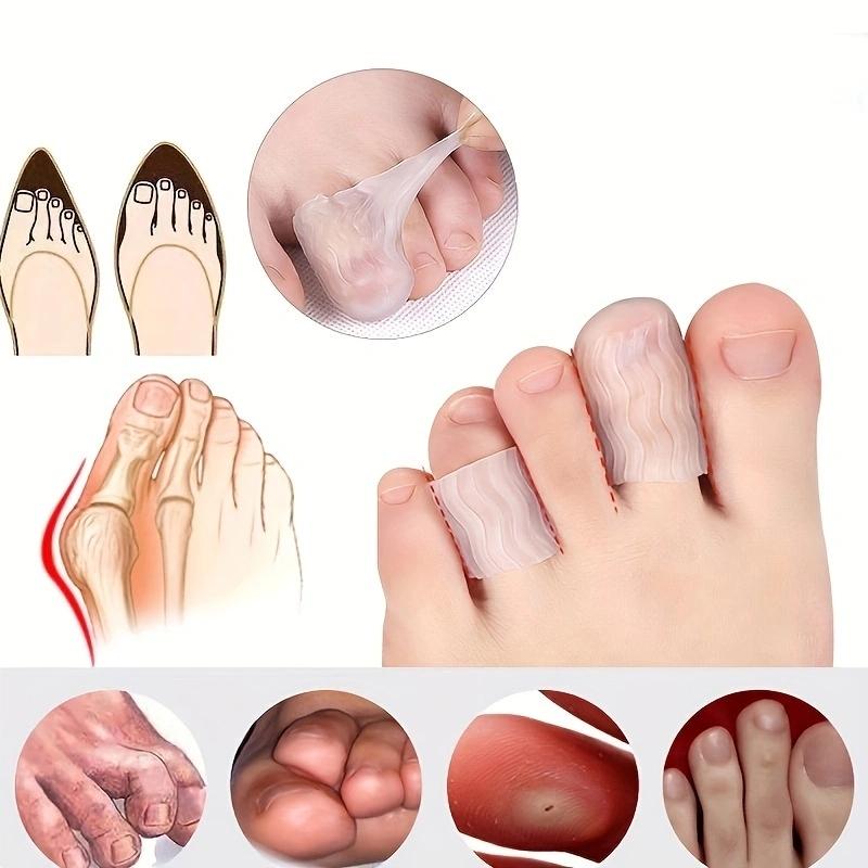 1 Pair Gel Toe Guards Cap Protector Toe Finger Caps Covers Μανίκια Προστατεύει από φυσαλίδες καλαμποκιού