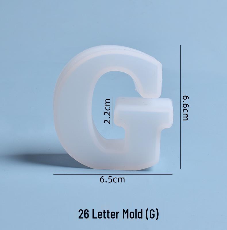 Crystal Epoxy Silicone Molds: 26 English Letters for Creative DIY Ornaments and Decorations