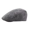 Unisex Retro Coarse Grain Fluff Newsboy Caps Men British Painters Hats Autumn Winter Berets Herringbone Flat Cap Hip Hop Berets