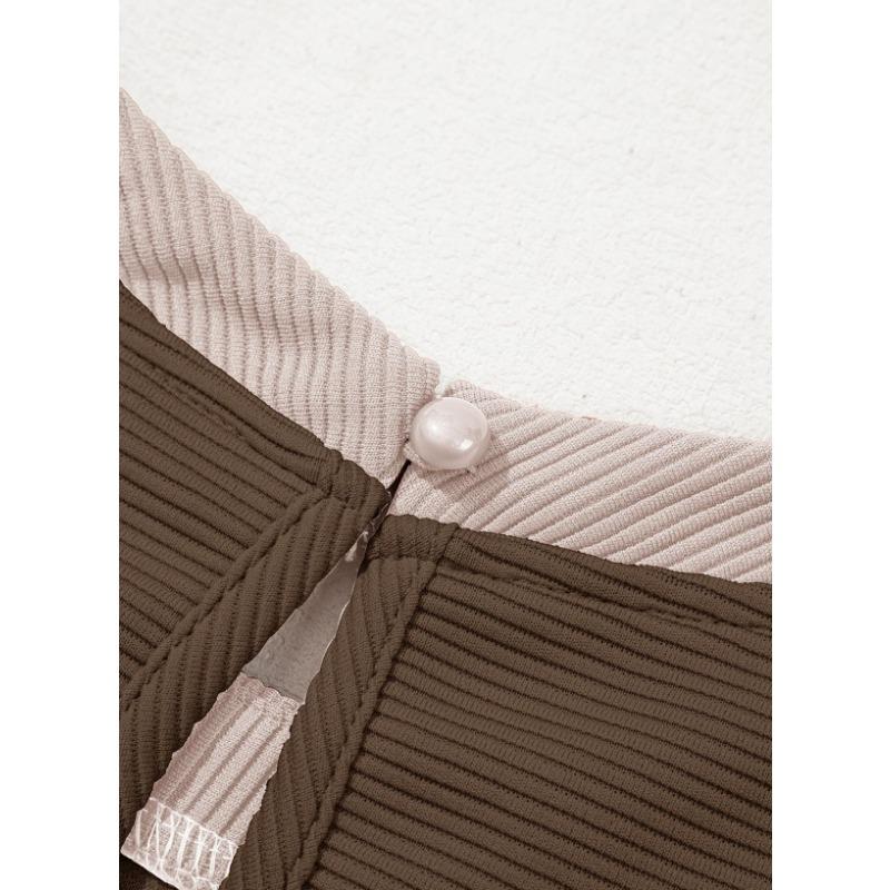 YYFS Dámská móda Léto Jaro Jednobarevný potisk Neformální šaty s krátkým rukávem a výstřihem do O s volným pasem