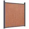 Fence Panel Brown 699 X 186 Cm WPC